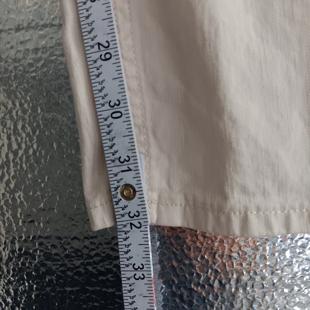 Banana Republic Slim Fit Pants Mens 36x32 Beige Linen Cotton Blend
